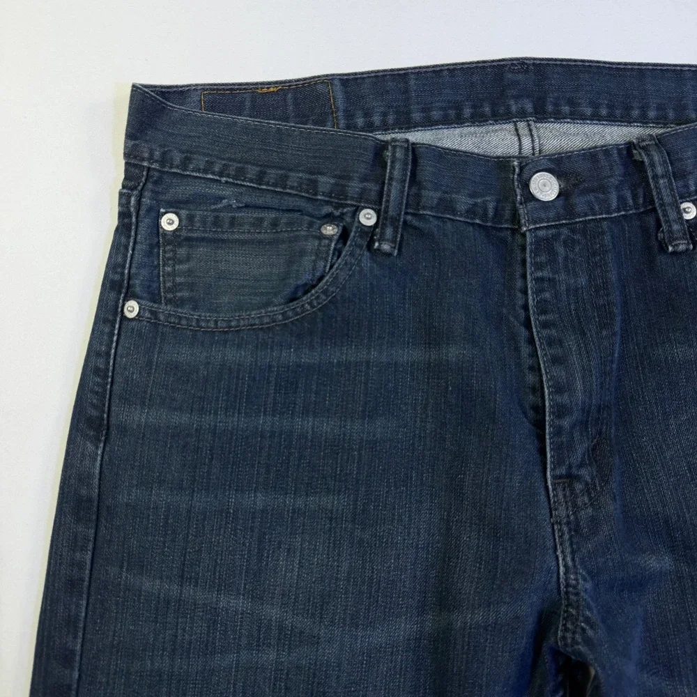 Levis 527 Slim Bootcut Jeans Mens 34x34 Dark Wash Indigo Denim 05527-0248